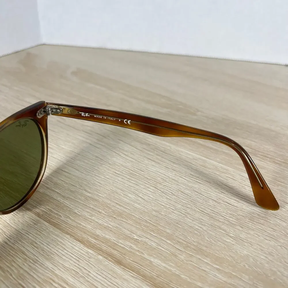 Ray-Ban RB2185 1293/1E Sunglasses Green Tint READ DESC Havana Brown 52-18-145